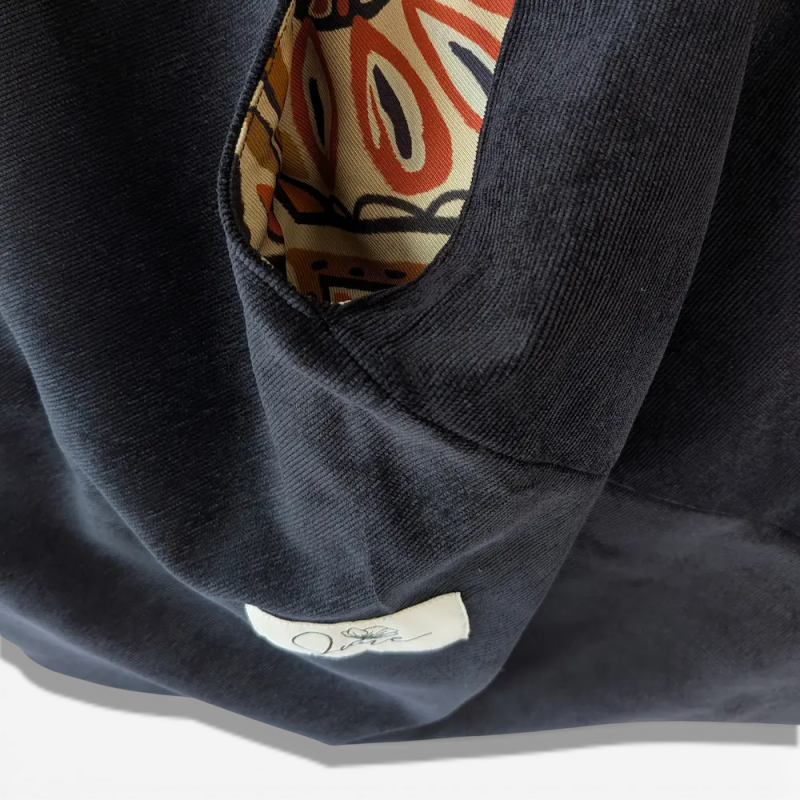 Sac Origami Black Velvet