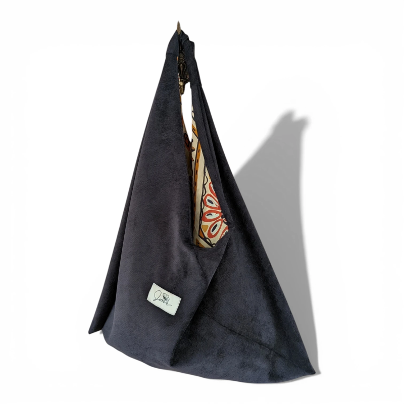 Sac Origami Black Velvet