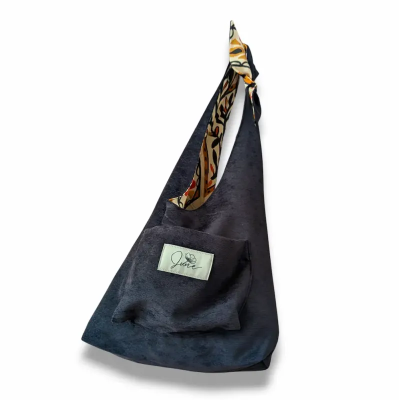 Sac Hobo Black Velvet