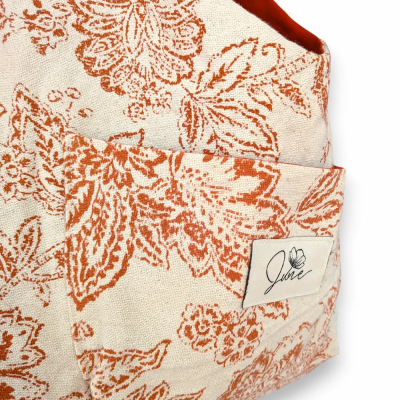 Sac Hobo Toile de Jouy Orangé