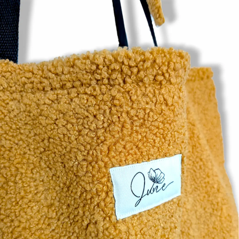Sac Cabas XL Bouclette jaune