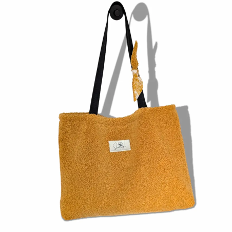 Sac Cabas XL Bouclette jaune