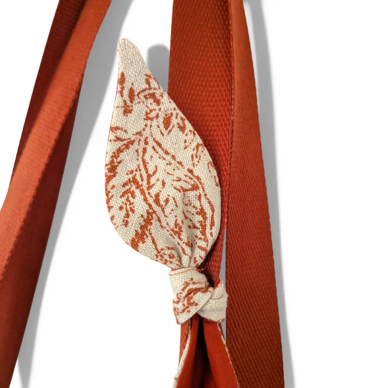 Sac Cabas XL Toile de Jouy Orangé