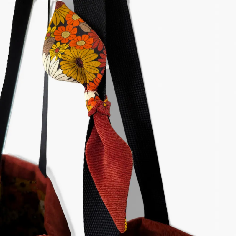 Sac Cabas XL Terracotta Velvet