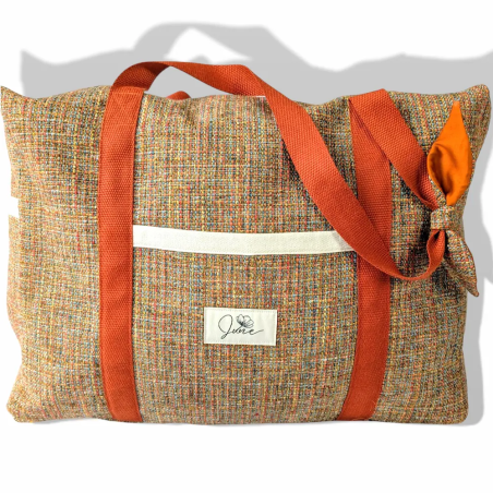 Sac Week-end Tweed orangé
