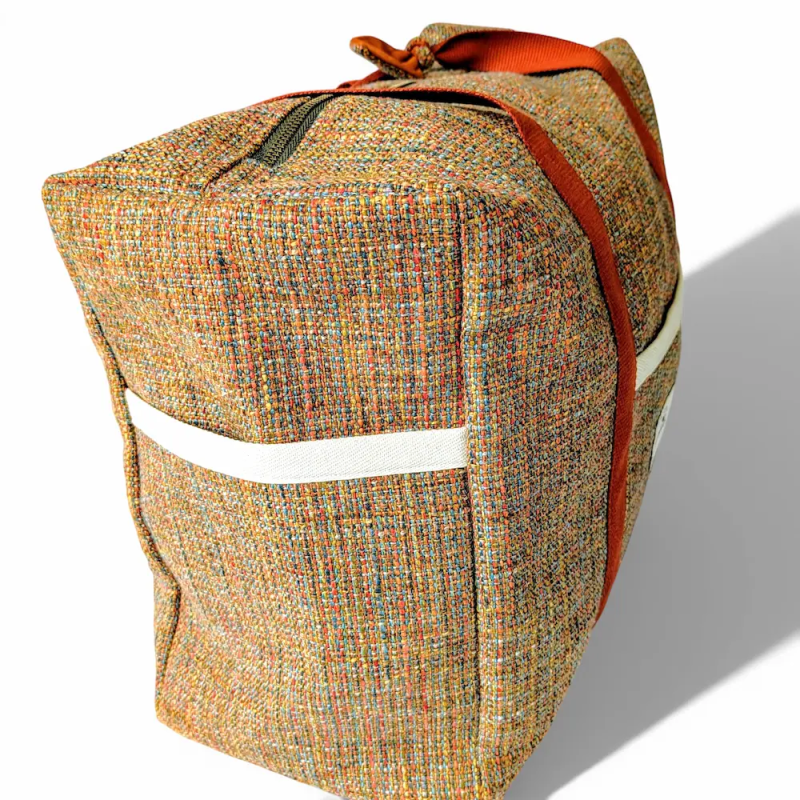 Sac Week-end Tweed orangé