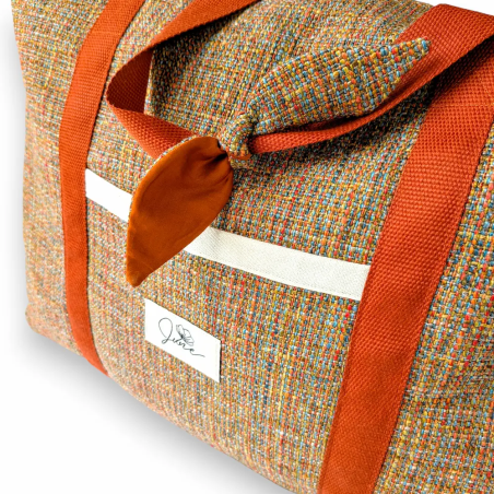 Sac Week-end Tweed orangé