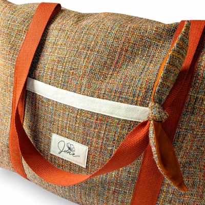 Sac Week-end Tweed orangé