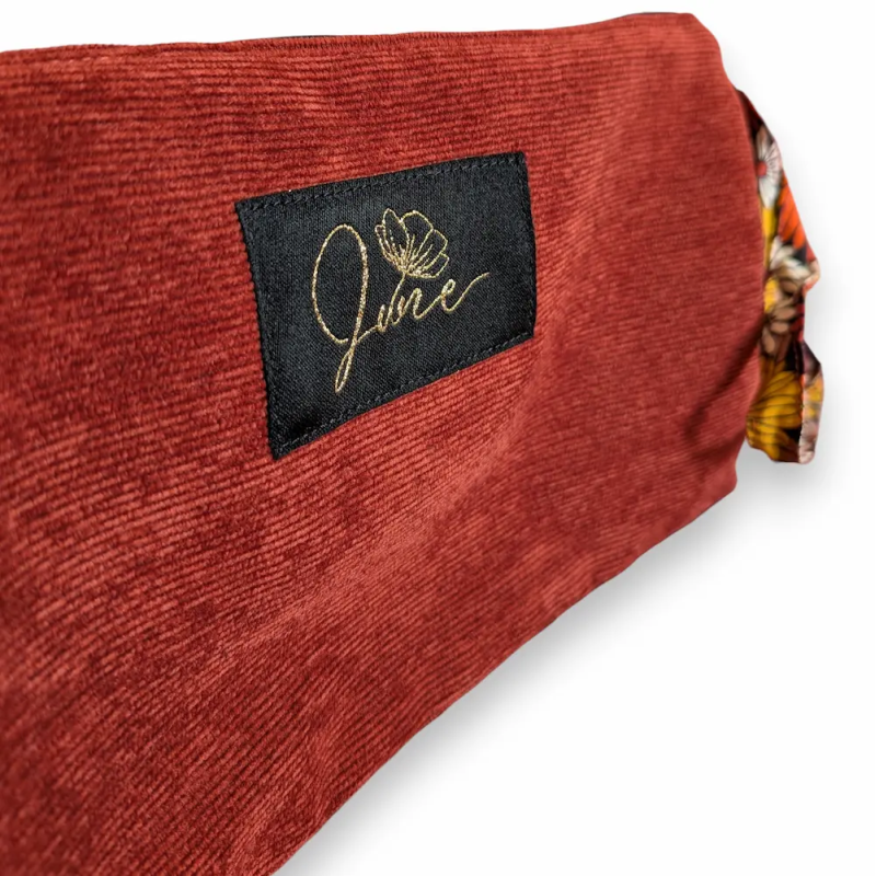 Pochette plate Terracotta Velvet