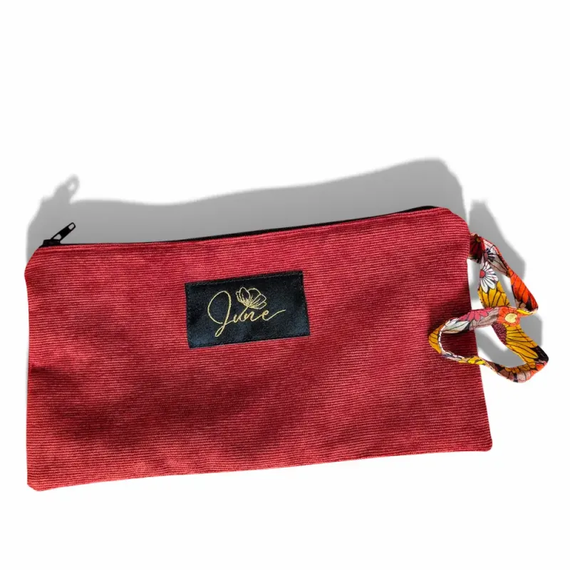 Pochette plate Terracotta Velvet
