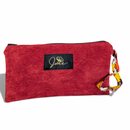 Pochette plate Terracotta Velvet