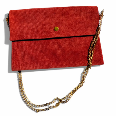 Pochette de soirée Terracotta Velvet