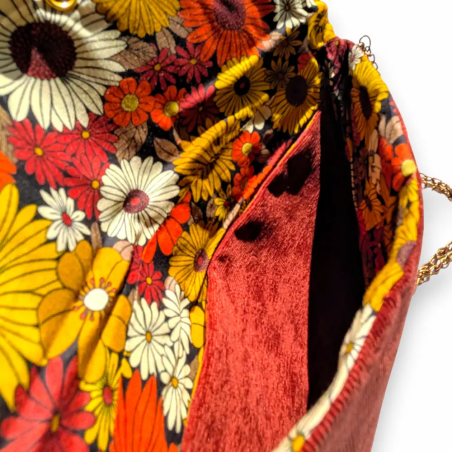 Pochette de soirée Terracotta Velvet