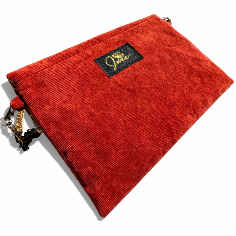 Pochette de soirée Terracotta Velvet