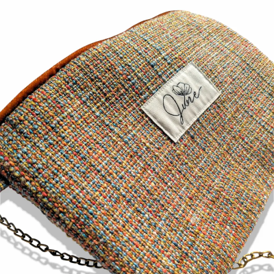 Pochette de soirée Tweed Orangé