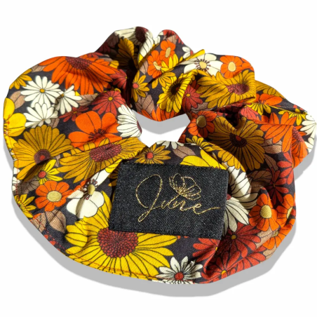 Crunchy chouchou Terracotta Velvet Flower