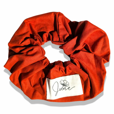 Crunchy Chouchou Tweed orangé