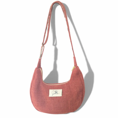 Sac Demi-Lune Pink Blush