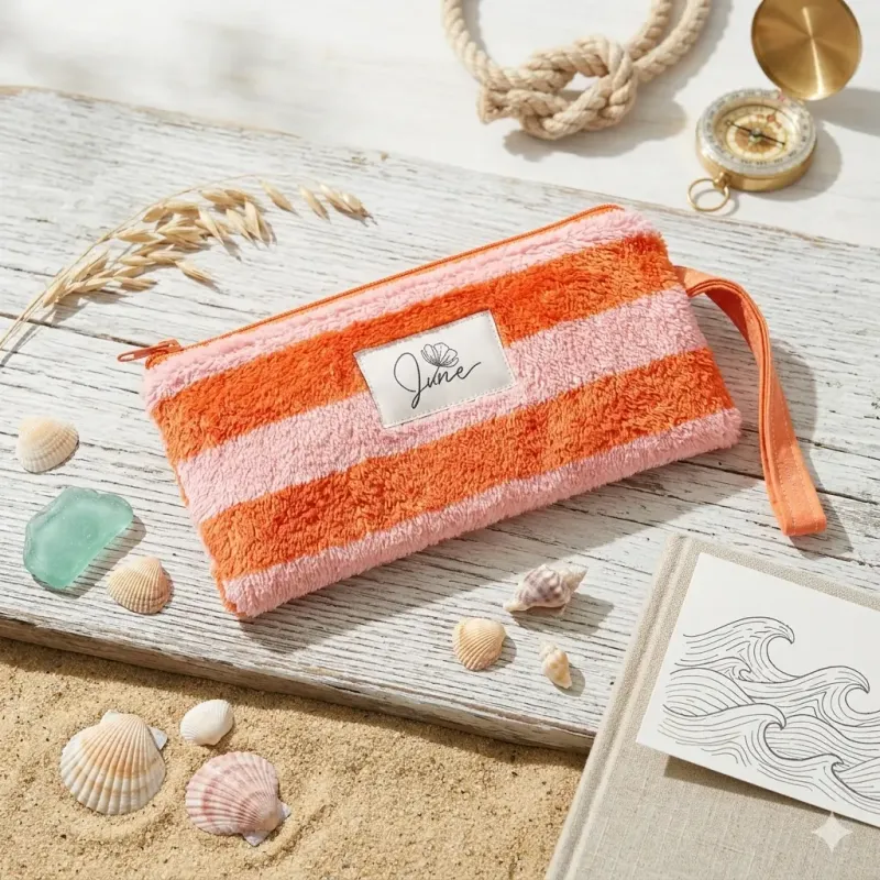 Pochette plate On the beach