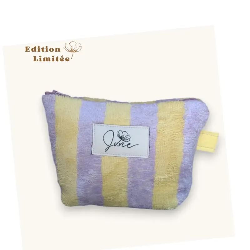 Trousse zippée M Lilas Lemon