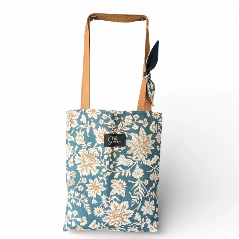 Sac Cabas L Vintage Flowers